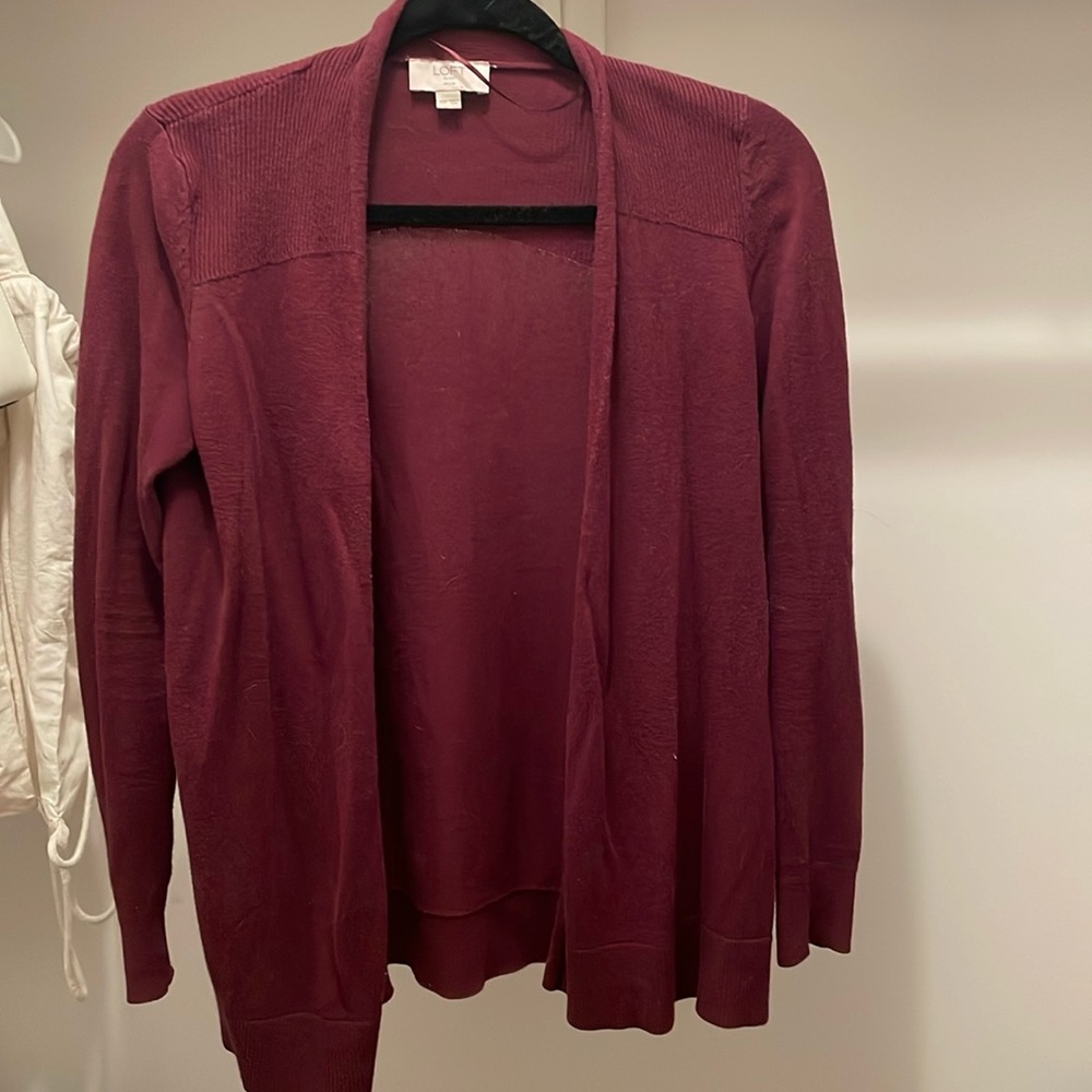 Loft outlet open front cardigan